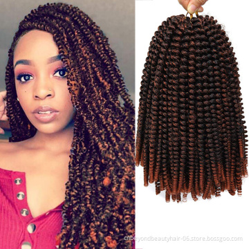 Beyond Beauty Fluffy Spring Twist Crochet Hair Extensions 12inch passion twist Braiding Hair Synthetic Crochet Braids Hair